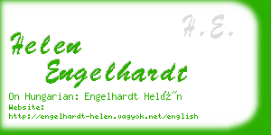 helen engelhardt business card